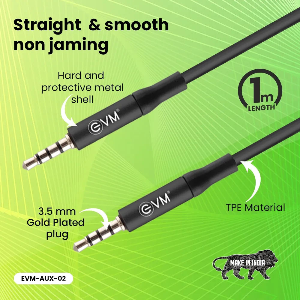 EVM AUX Cable 3.5mm Male to Male 1m (EVM-AUX-02) view 3